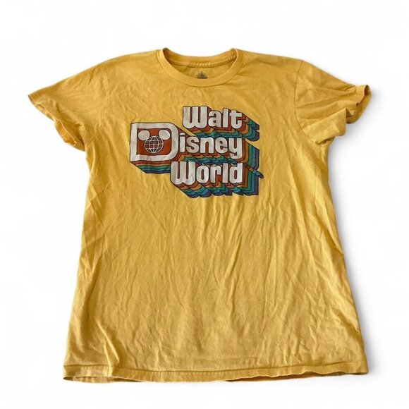 Disney World yellow vintage inspired T-shirt size Medium - Picture 1 of 3